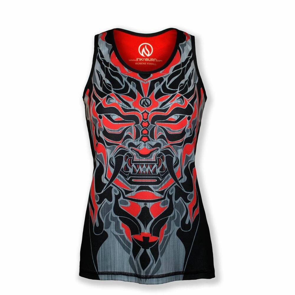 NEW INKNBURN women's oni singlet in red
